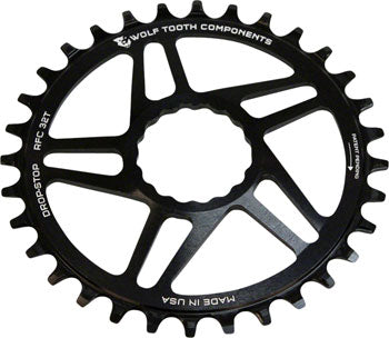 Wolf Tooth Direct Mount Chainring - 32t, RaceFace/Easton CINCH Direct Mount, Drop-Stop A, For Boost Cranks, 3mm Offset, Black