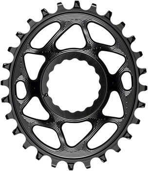 absoluteBLACK Oval Narrow-Wide Direct Mount Chainring - 28t, CINCH Direct Mount, 3mm Offset, Black