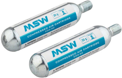 MSW CO2-20 Compressed Air CO2 Cartridge - 20g  (Sold Individually)