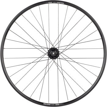 Quality Wheels Value Double Wall Series Disc Front Wheel - 27.5", QR x 100mm, 6-Bolt/Rim, Black