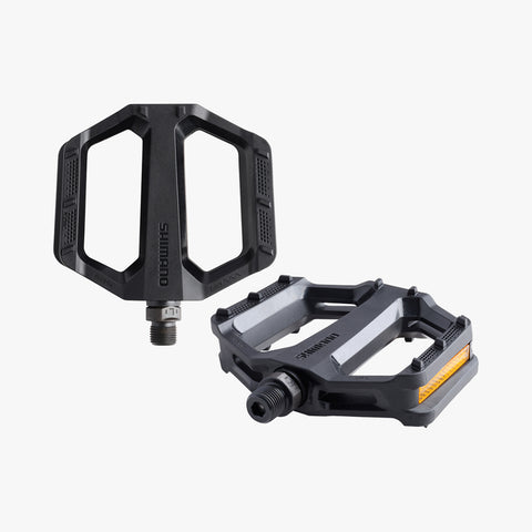 Shimano PEDAL, PD-EF102, FLAT, W/REFLECTOR, BLACK