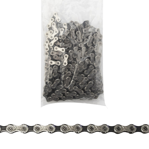KMC X11 Chain - 11-Speed, 118 Links, Silver/Black, Bulk, Sold Individually