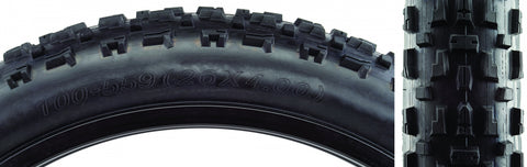 CST Tobbogan Tire 26x4.0 BK/BK WIRE NO-STUD
