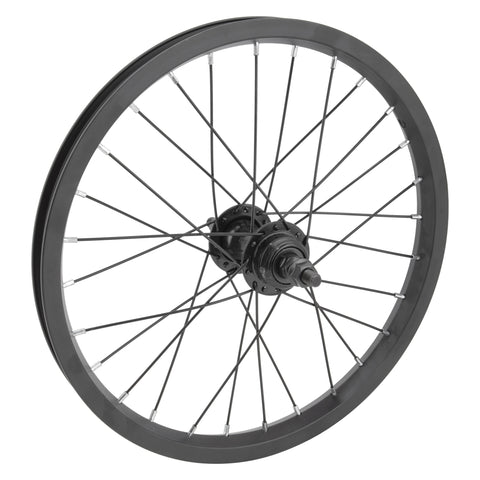 Wheel Master WHL RR 16x1.75 305x19 ALY BK 28 STL 1sp FW 3/8 BO BK 110mm 14gBK