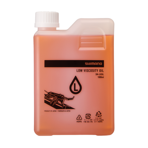 DISC BRAKE OIL (LOW VISCOSITY MINERAL OIL), SM-LVOIL, FOR SHIMANO DISC BRAKE, 1000ml