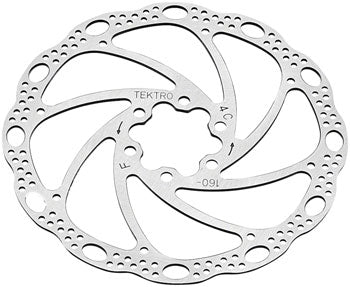 Tektro TR160-22 Disc Rotor - 160mm, 6-Bolt, 1.8mm Thickness
