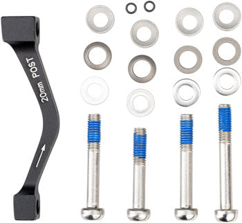 SRAM / Avid 20mm Post-Mount Disc Caliper to Post Mount Frame/Fork Adaptor with Stainless Bolts Kits for Regular and CPS Calipers