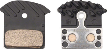 Shimano J04C-MF Disc Brake Pads and Springs - Metal Compound, Finned Alloy and Stainless Steel Back Plate, One Pair