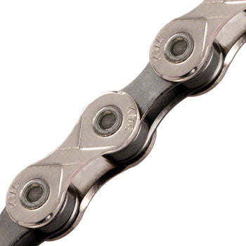 KMC X10 Chain - 10-Speed, 116 Links, Silver/Black, Bulk, Sold Individually