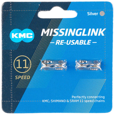 KMC MissingLink-11 Connector - 11-Speed, Reusable, Silver