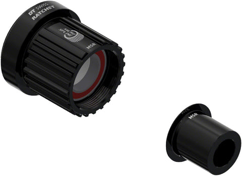 DT Swiss Ratchet Freehub Body, Shimano Micro Spline Road, Light, Aluminum, Ball Bearing, w/ End Cap, 12 x 142 mm