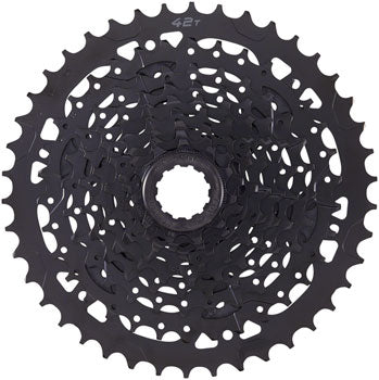 microSHIFT ADVENT Cassette - 9 Speed, 11-42t, Black, ED Coated, Alloy Large Cog