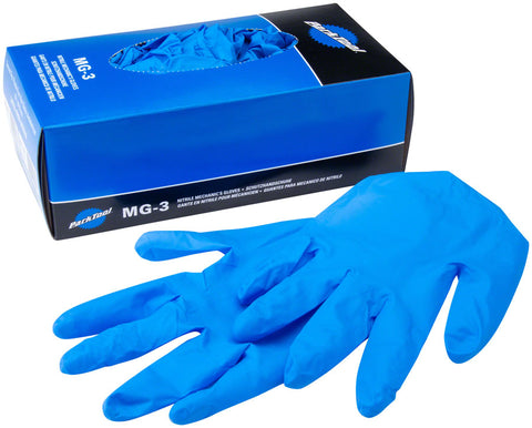 Park Tool MG-3M Nitrile Mechanics Box of 100 Gloves - Medium