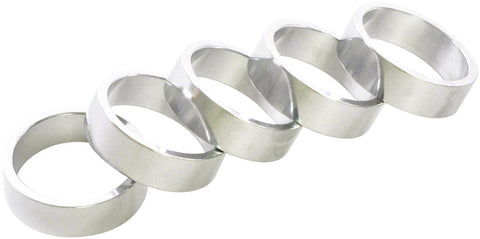 Wheels Manufacturing Aluminum Headset Spacer - 1-1/8", 10mm, Silver, Individual