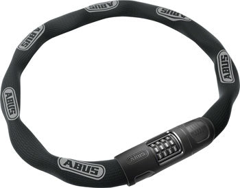 Abus 8808C Chain Lock - Combination, 3.7', 8mm Square, Black