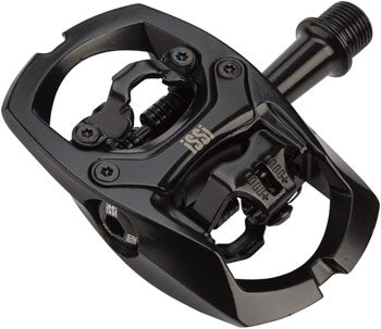 iSSi Trail II Pedals - Dual Sided Clipless with Platform, Aluminum, 9/16", Black