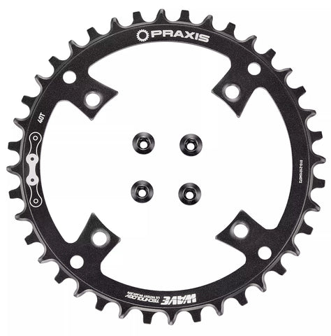 Specialized CHR TURBO, 40T, 10/11-SPD, 104BCD, 1X RING, ALLOY, W/ CHAINRING BOLTS, PRAXIS