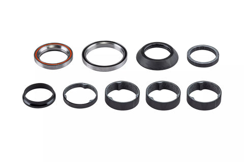 Specialized HDS COMPLETE, INTEGRATED, 1-1/8" UPPER BRG, 49.5ODX40.5IDX 6.5MM LOWER BRG (45X45 DEG), 46MM CARBON TOP COVER, W/ CARBON SPACERS (RD20021401-ASY)
