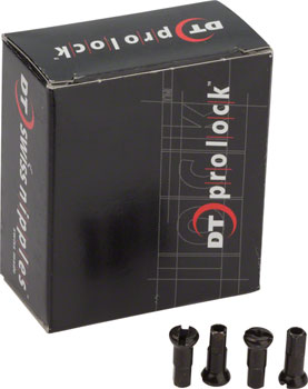 DT Swiss Pro Head Pro Lock Black Brass Nipples: 2.0 x 12mm