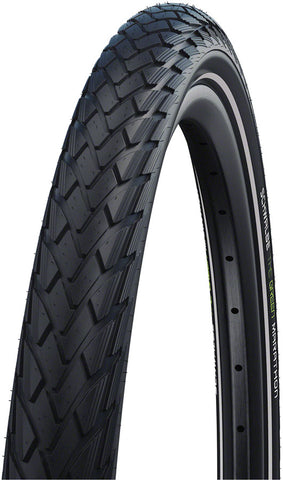 Schwalbe Green Marathon Tire - 700 x 38-40, Clincher, Wire, Black/Reflective, Performance Line, GreenGuard, TwinSkin, Addix