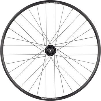 Quality Wheels Value Double Wall Series Disc Front Wheel - 27.5", QR x 100mm, 6-Bolt/Rim, Black
